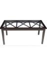 Table campagne bois noir Jolipa