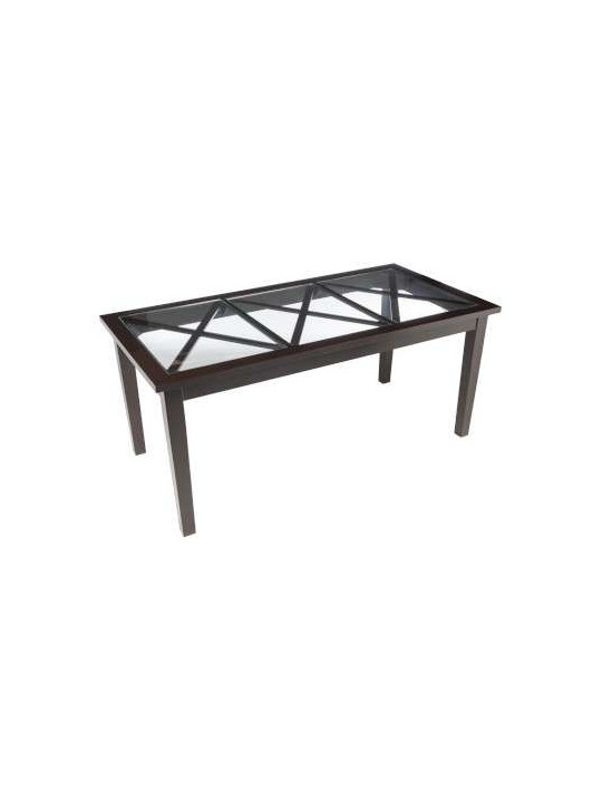 Table campagne bois noir Jolipa