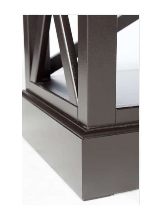 Etagère bois noir croix Etagère bois noir croix