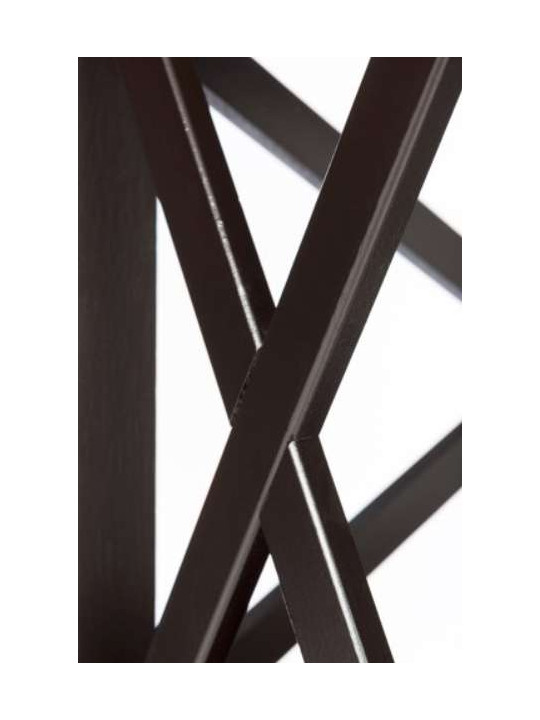 Etagère bois noir croix Etagère bois noir croix
