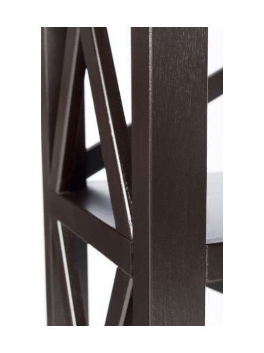Etagère bois noir croix Etagère bois noir croix