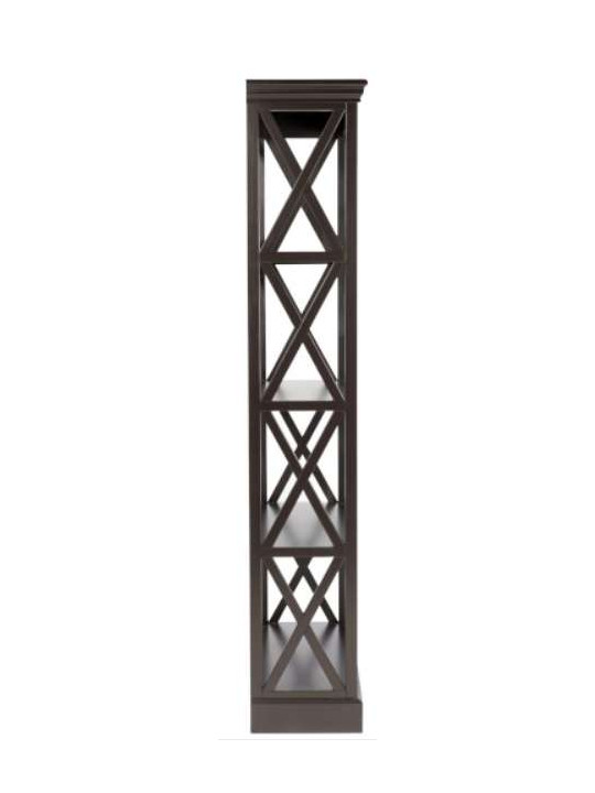 Etagère bois noir croix Etagère bois noir croix