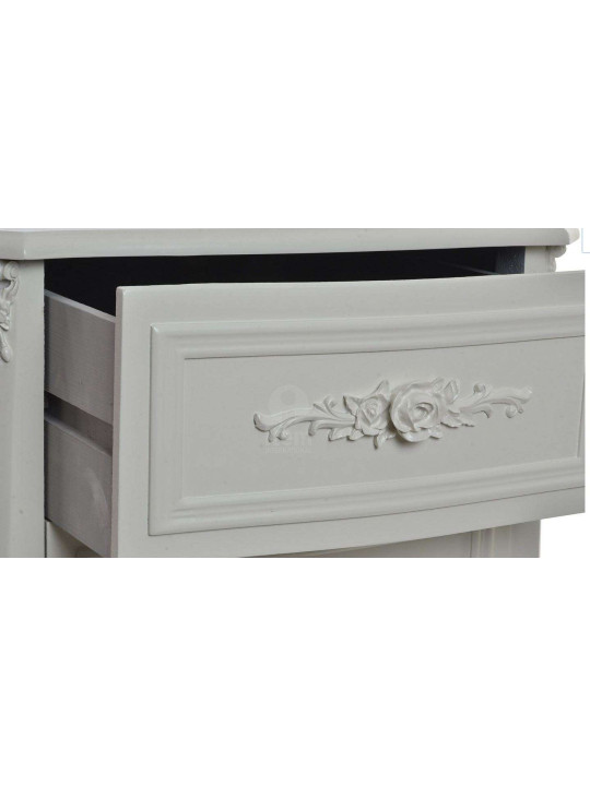 Chiffonnier blanc 5 tiroirs Rose