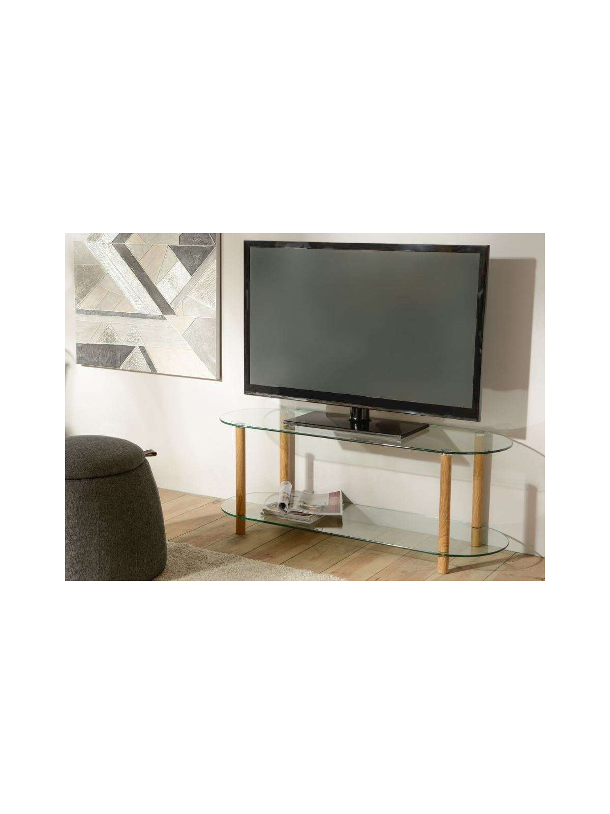 Meuble télé en verre design