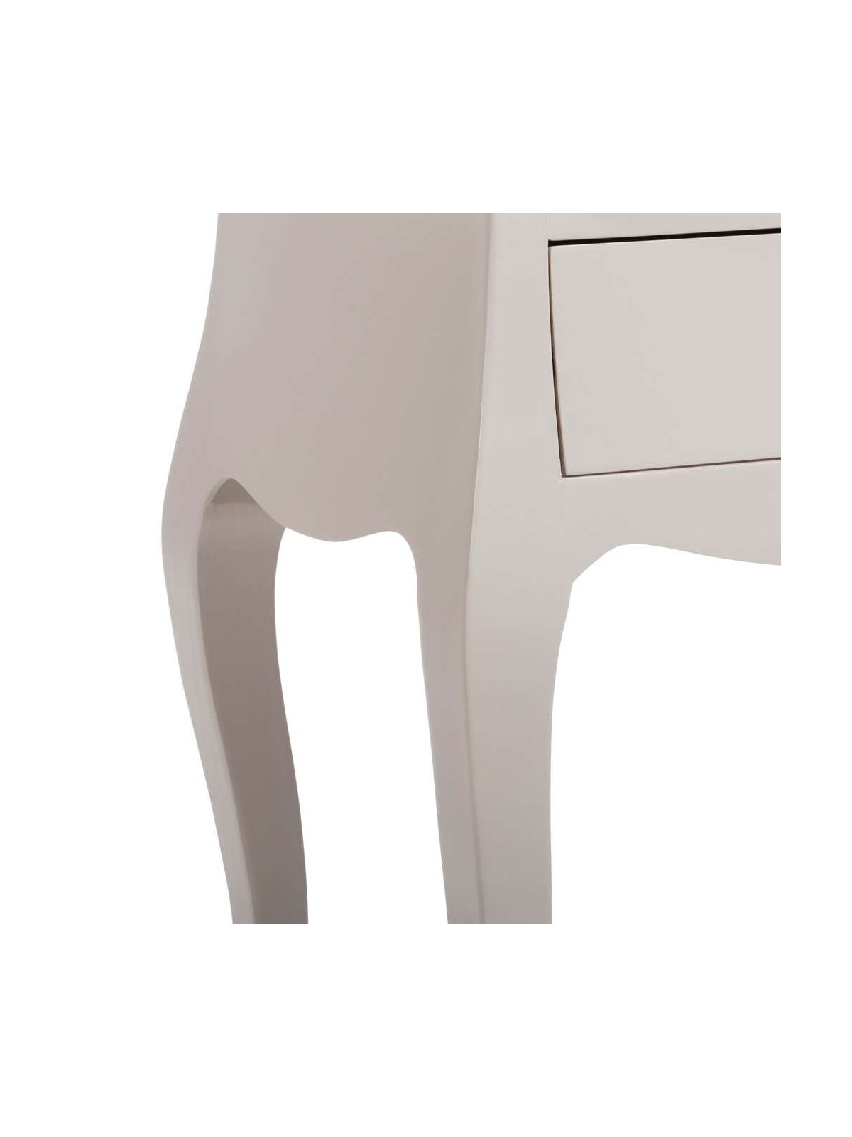 Chevet blanc taupe clair Isabelle