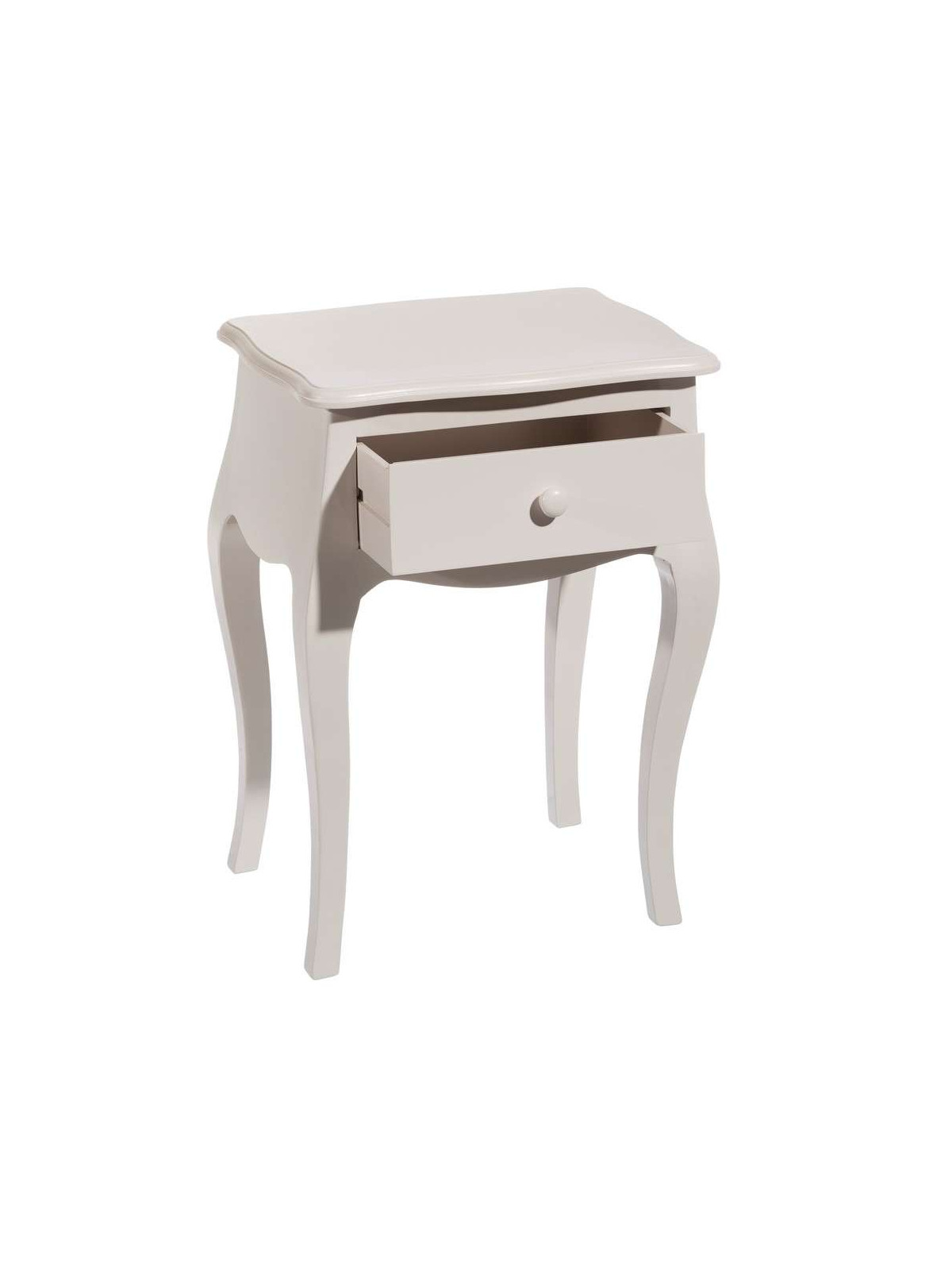 Chevet blanc taupe clair Isabelle