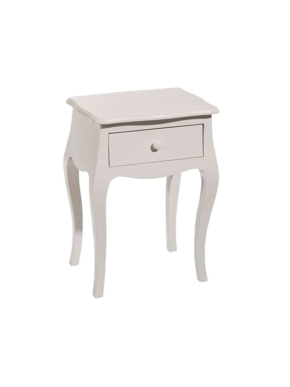 Chevet blanc taupe clair Isabelle