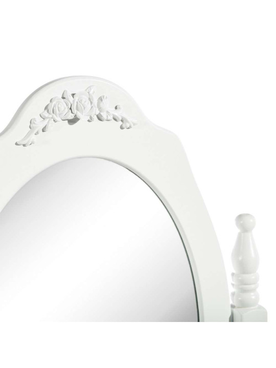 Coiffeuse blanche avec son tabouret