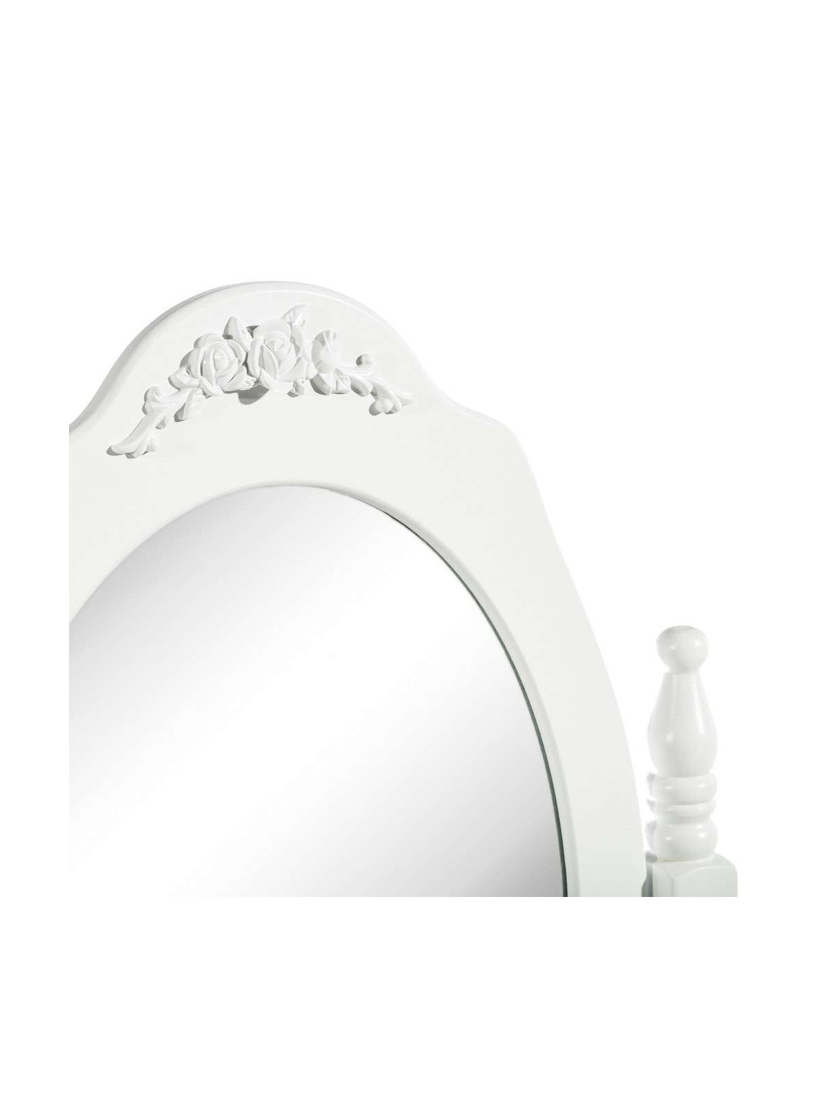 Coiffeuse blanche avec son tabouret