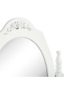 Coiffeuse blanche avec son tabouret