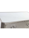 Commode argentée avec miroir moderne