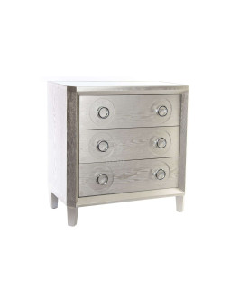 Commode argentée avec miroir moderne