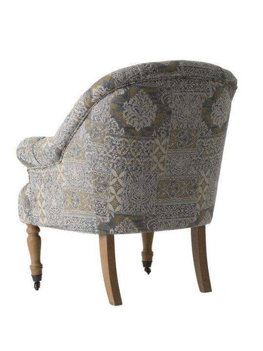 Fauteuil imprimé sur roulettes