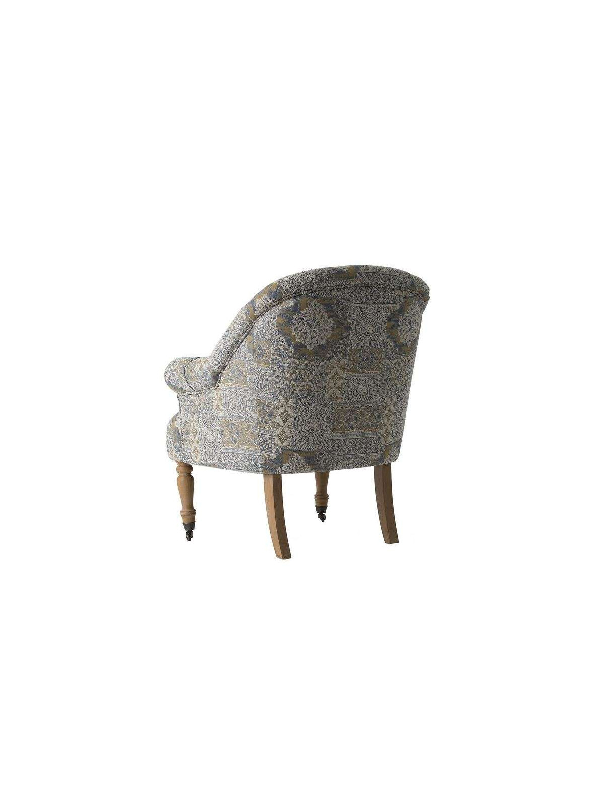 Fauteuil imprimé sur roulettes