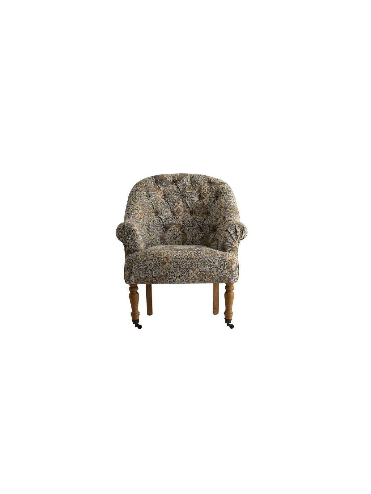 Fauteuil imprimé sur roulettes