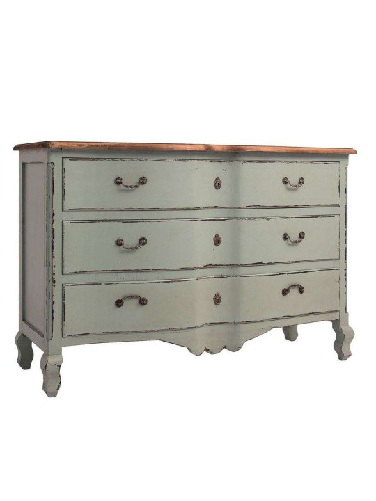 Commode arbalète grise romantique Vical Home