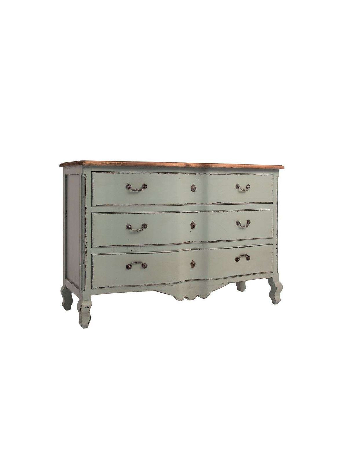 Commode arbalète grise romantique Vical Home