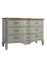 Commode arbalète grise romantique Vical Home