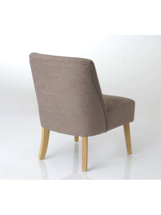 Fauteuil bas taupe chiné