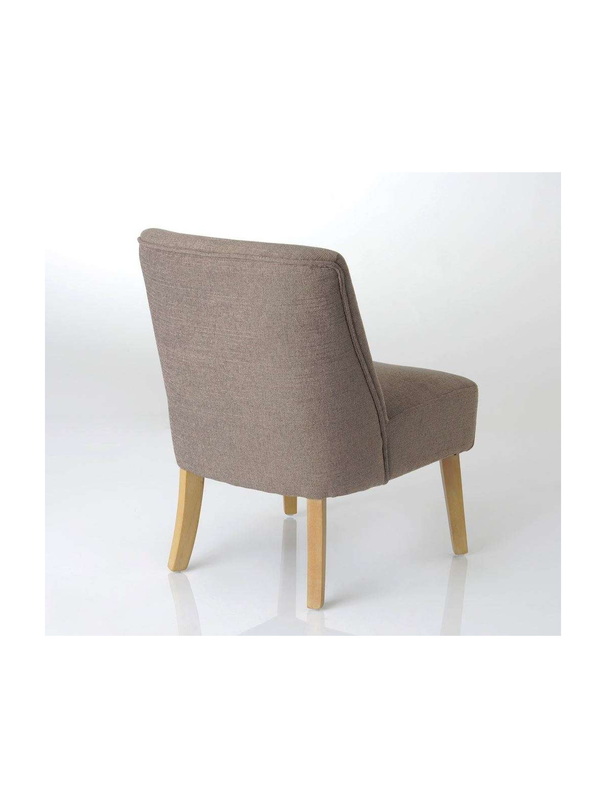 Fauteuil bas taupe chiné