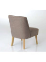 Fauteuil bas taupe chiné