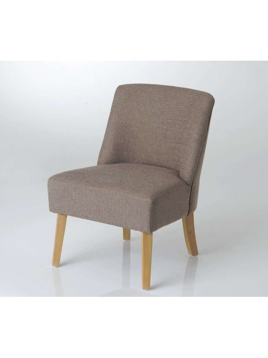 Fauteuil bas taupe chiné