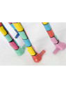 Girafe colorée design 105 cm