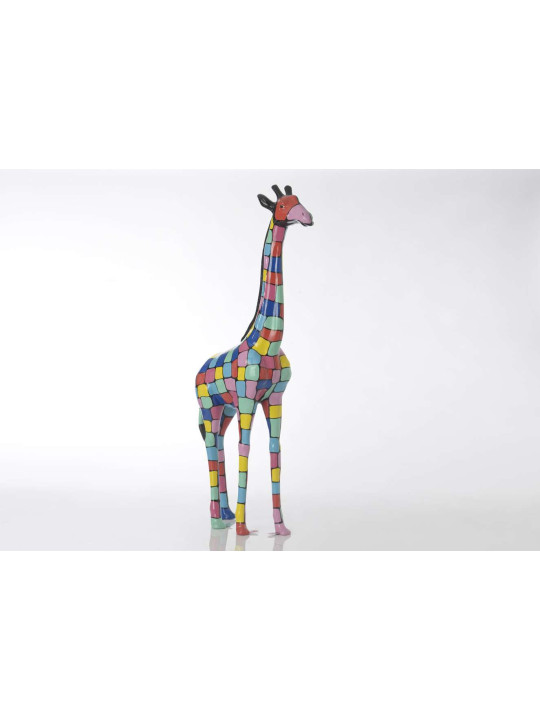 Girafe colorée design 105 cm