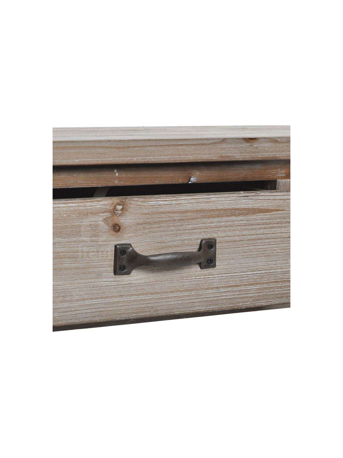 Console de drapier bois cérusé 160 cm