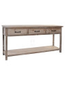Console de drapier bois cérusé 160 cm