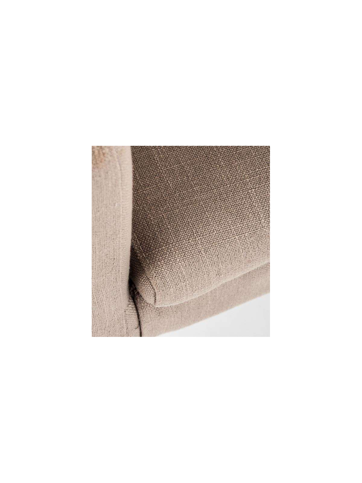 Fauteuil capitonné sable  Doubs