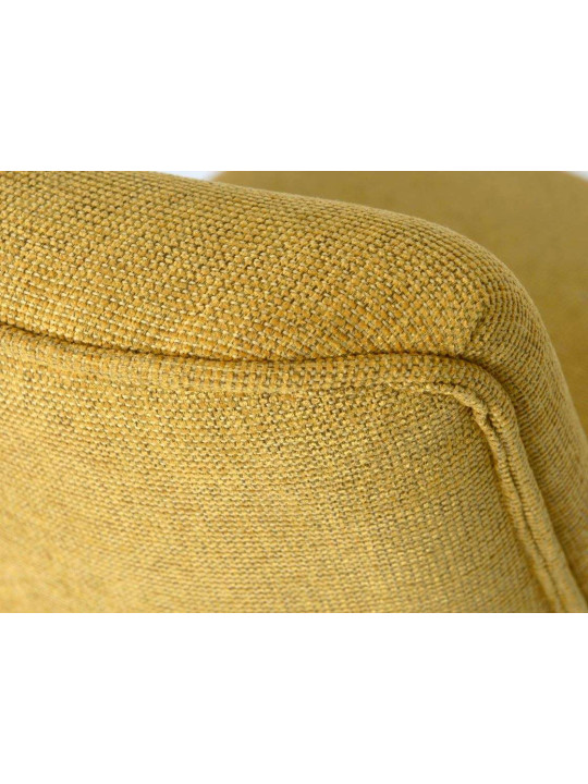 Fauteuil bas moutarde chiné
