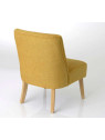 Fauteuil bas moutarde chiné