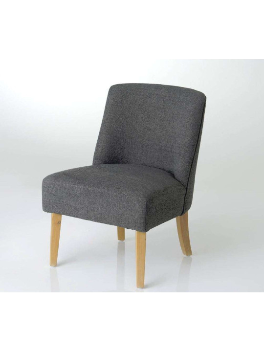 Fauteuil bas gris chiné Amadeus