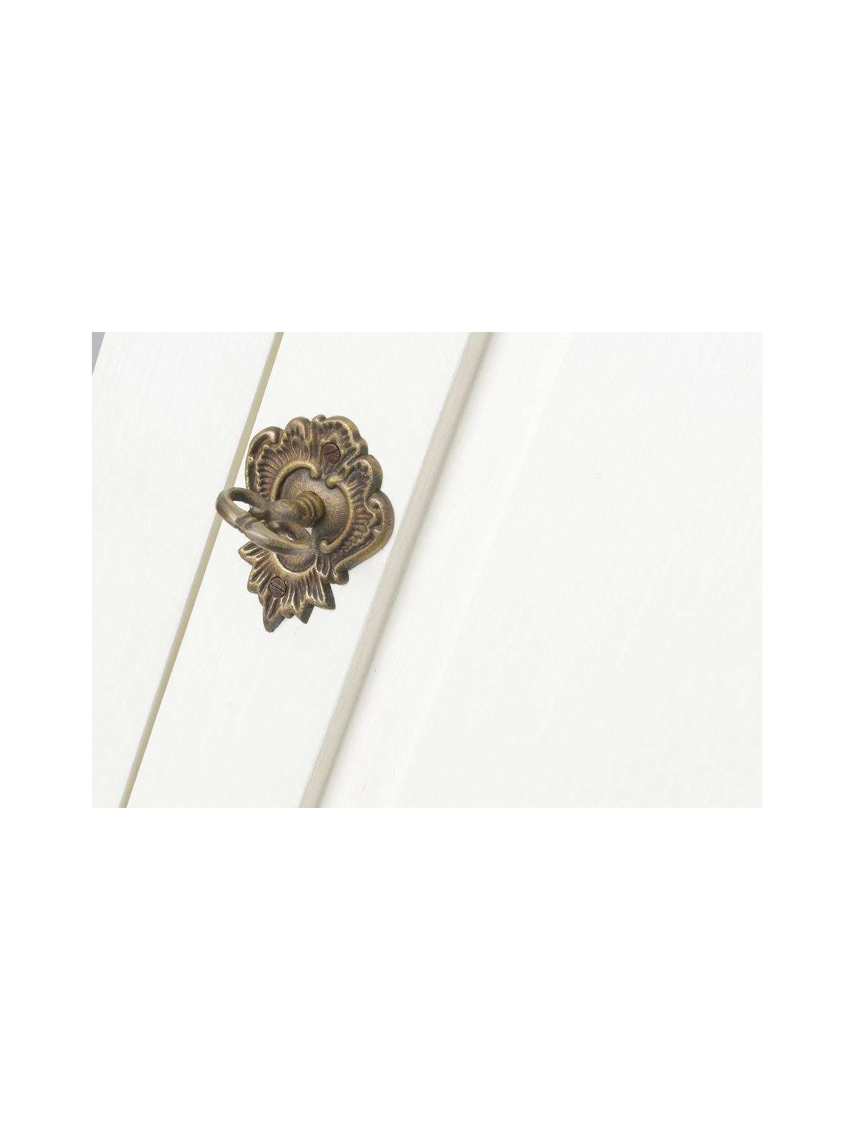 Bonnetière blanche shabby chic