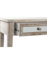 Console cérusée avec 2 tiroirs en miroir