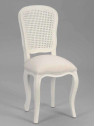 Chaise galbée assise bombée