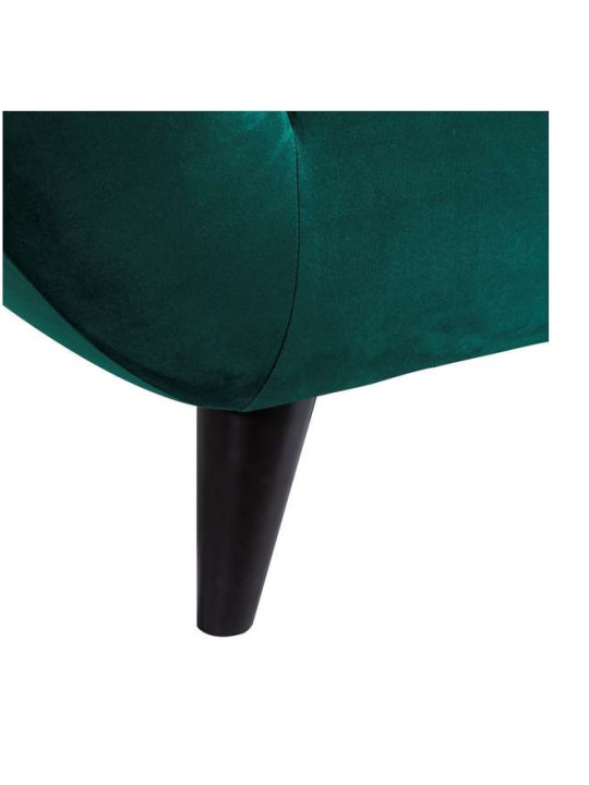 Canapé design velours vert 2 places