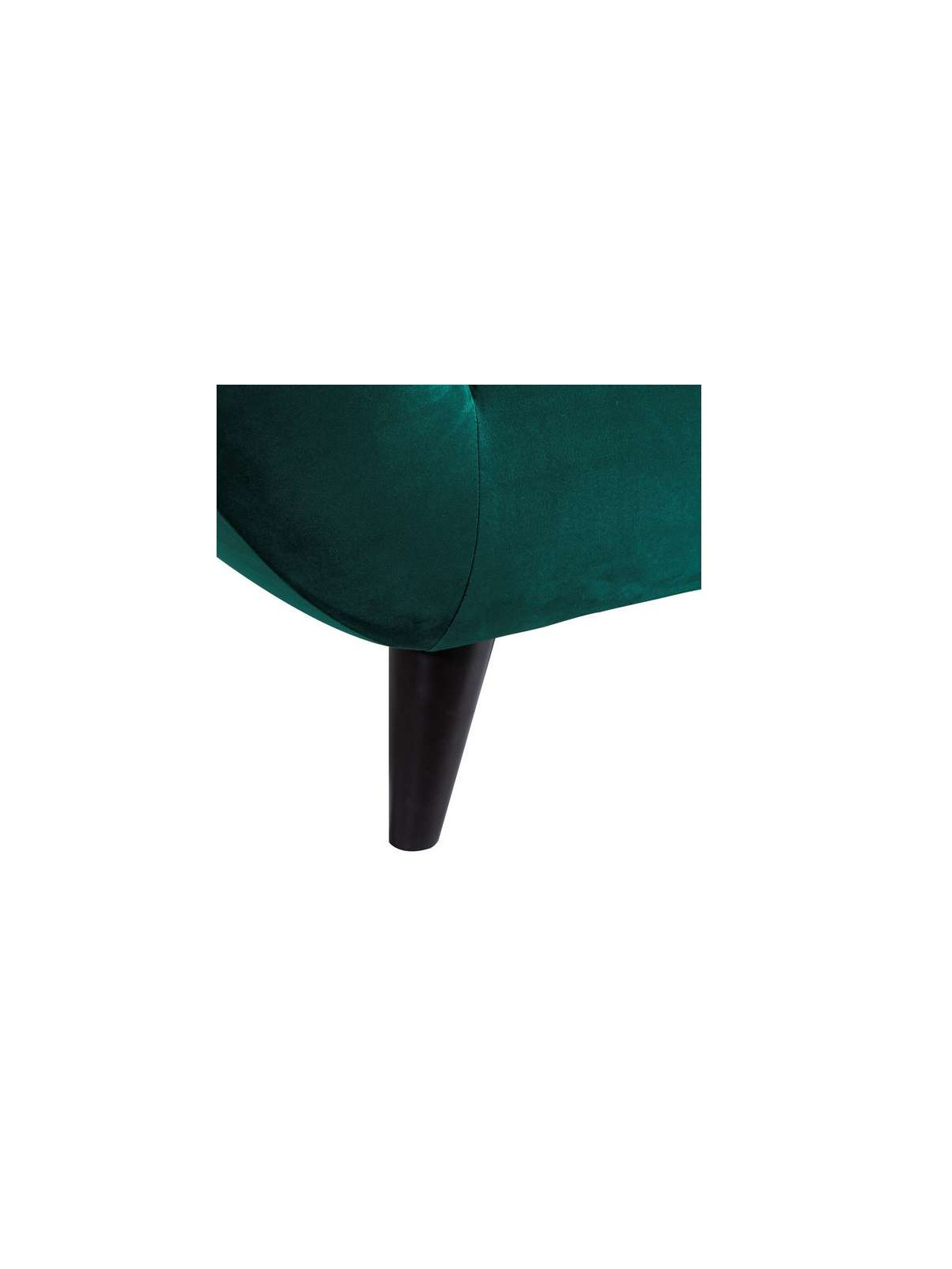 Canapé design velours vert 2 places
