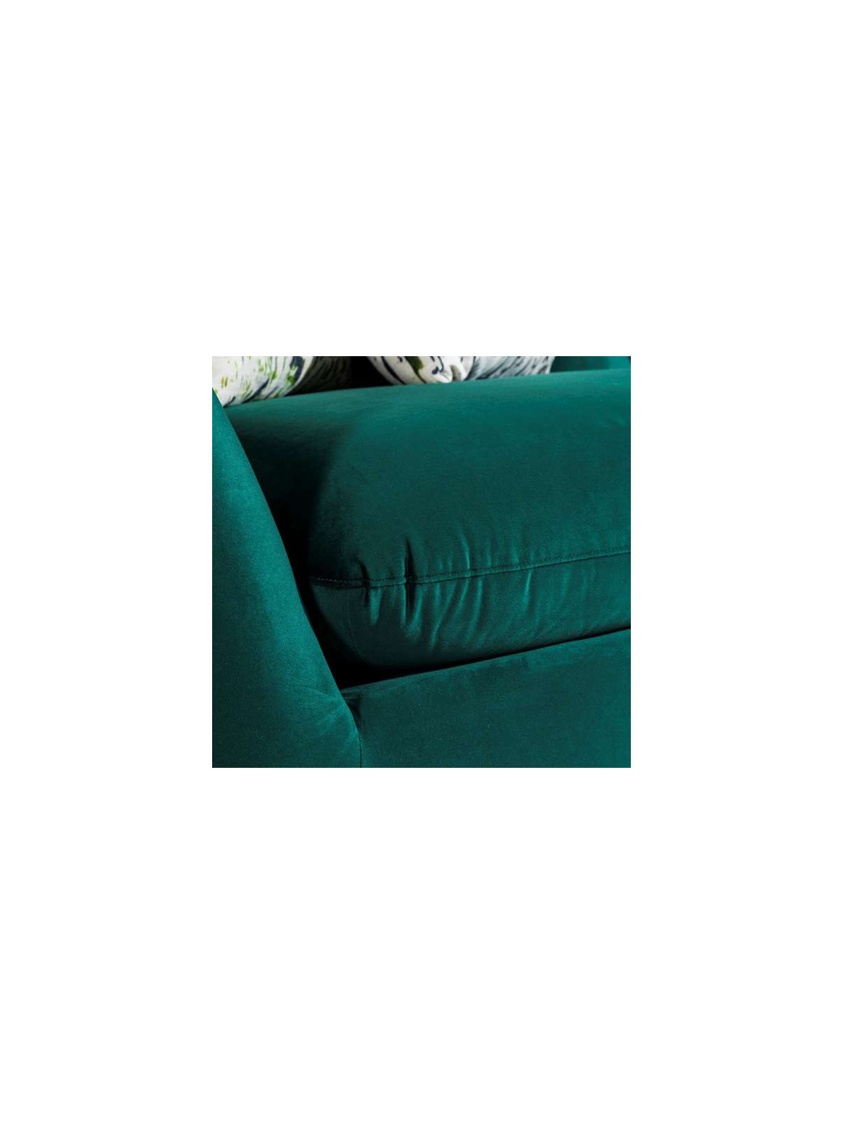 Canapé design velours vert 2 places