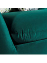 Canapé design velours vert 2 places