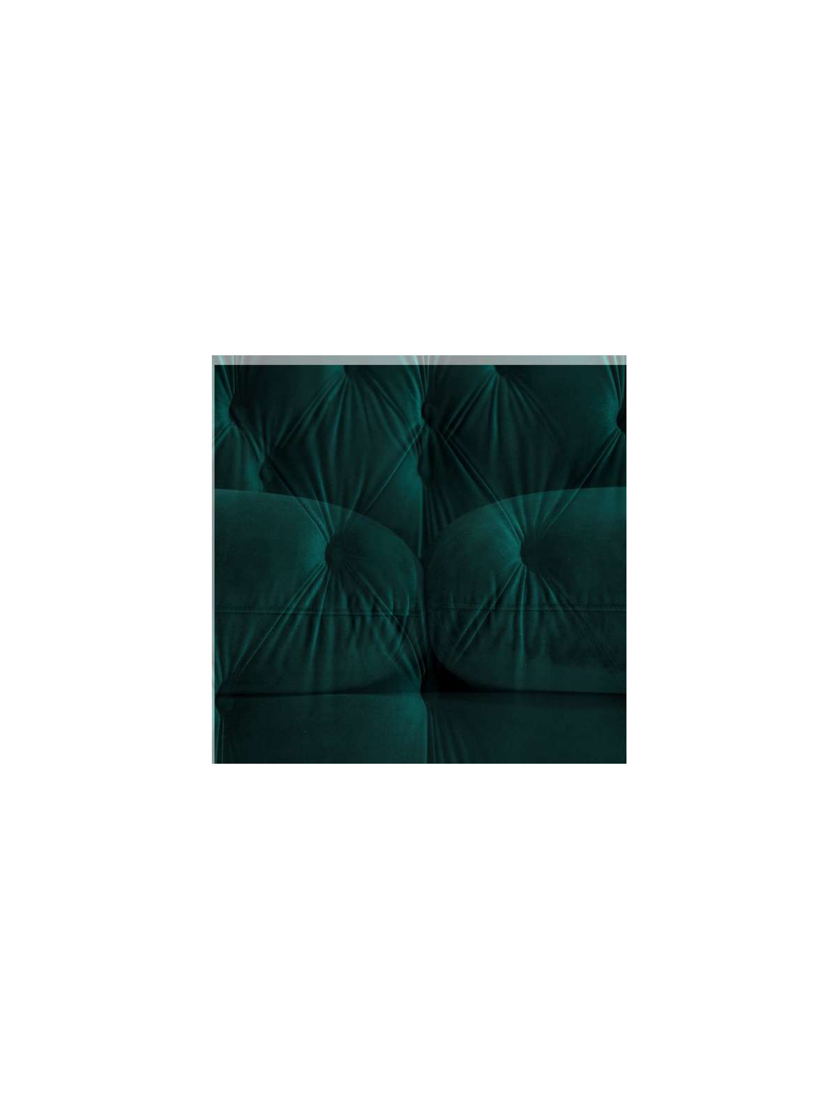 Canapé design velours vert 2 places