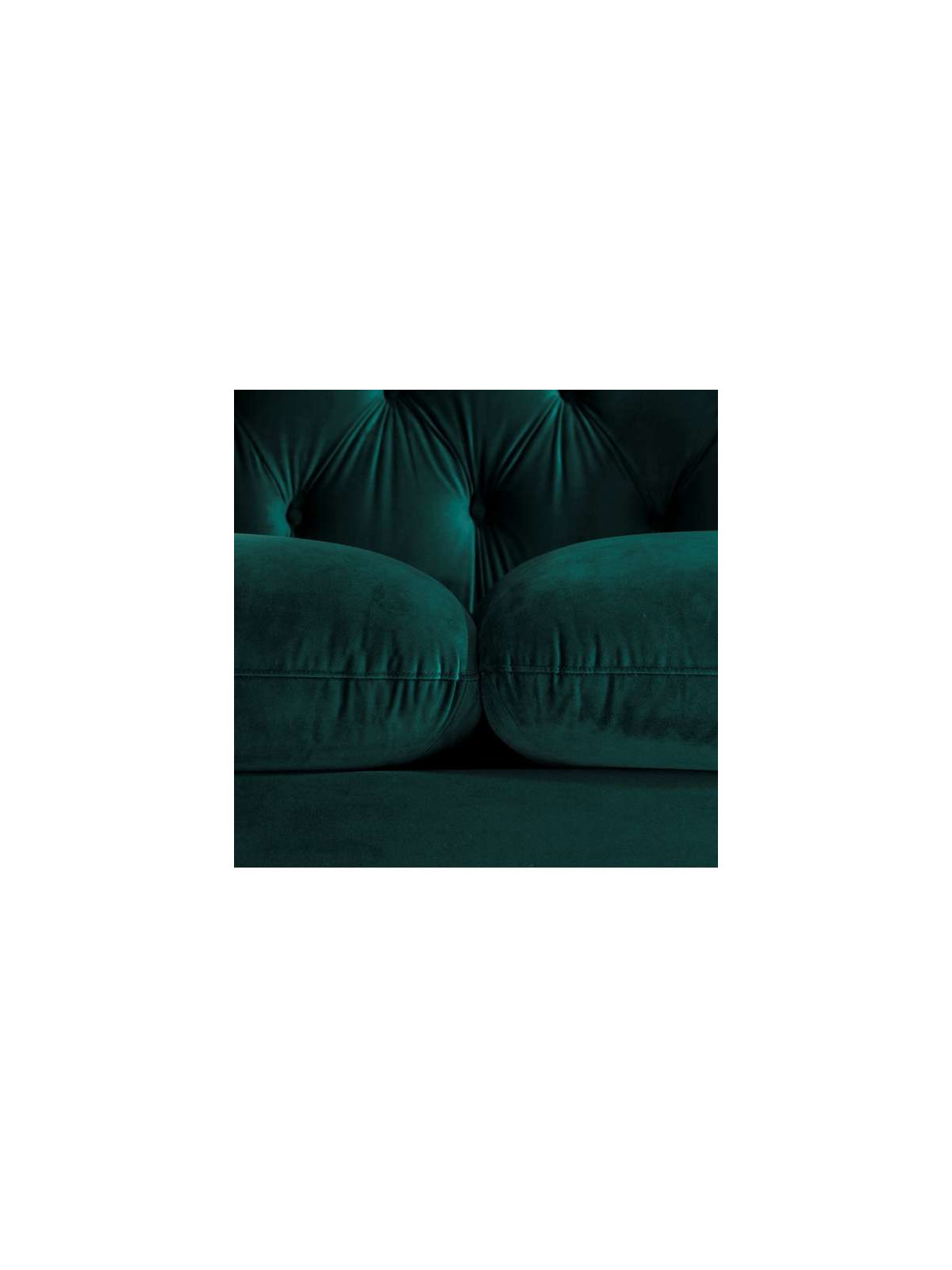 Canapé design velours vert 2 places
