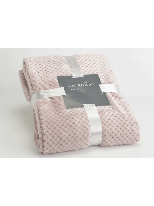 Grand plaid rose damier Amadeus 240 cm