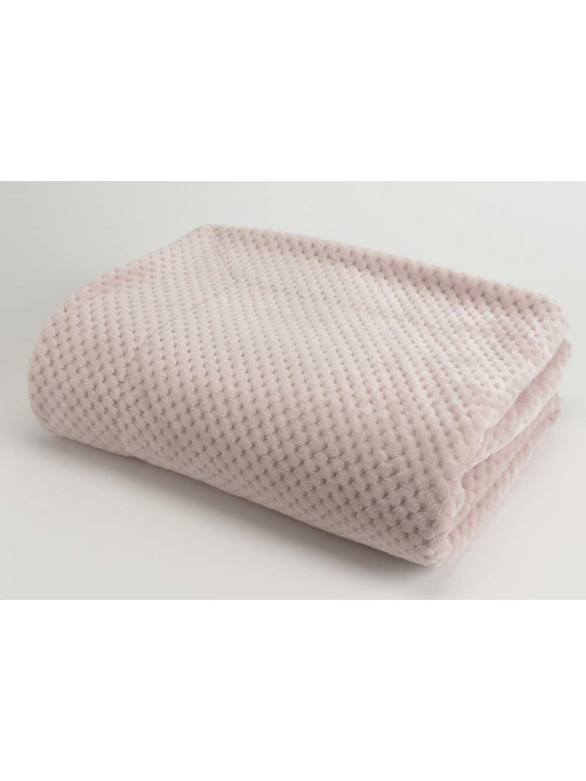 Plaid rose damier Amadeus 170 cm