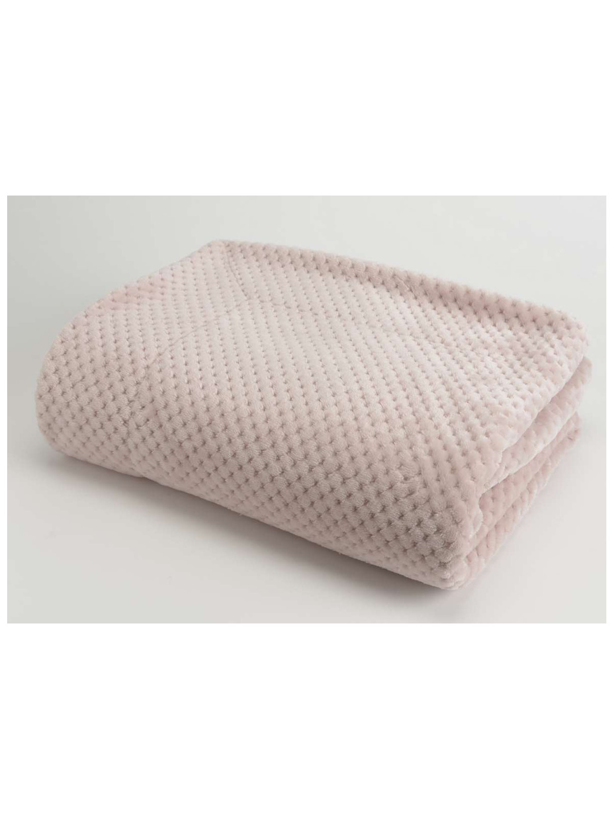 Plaid rose damier Amadeus 170 cm