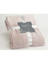 Plaid rose damier Amadeus 170 cm