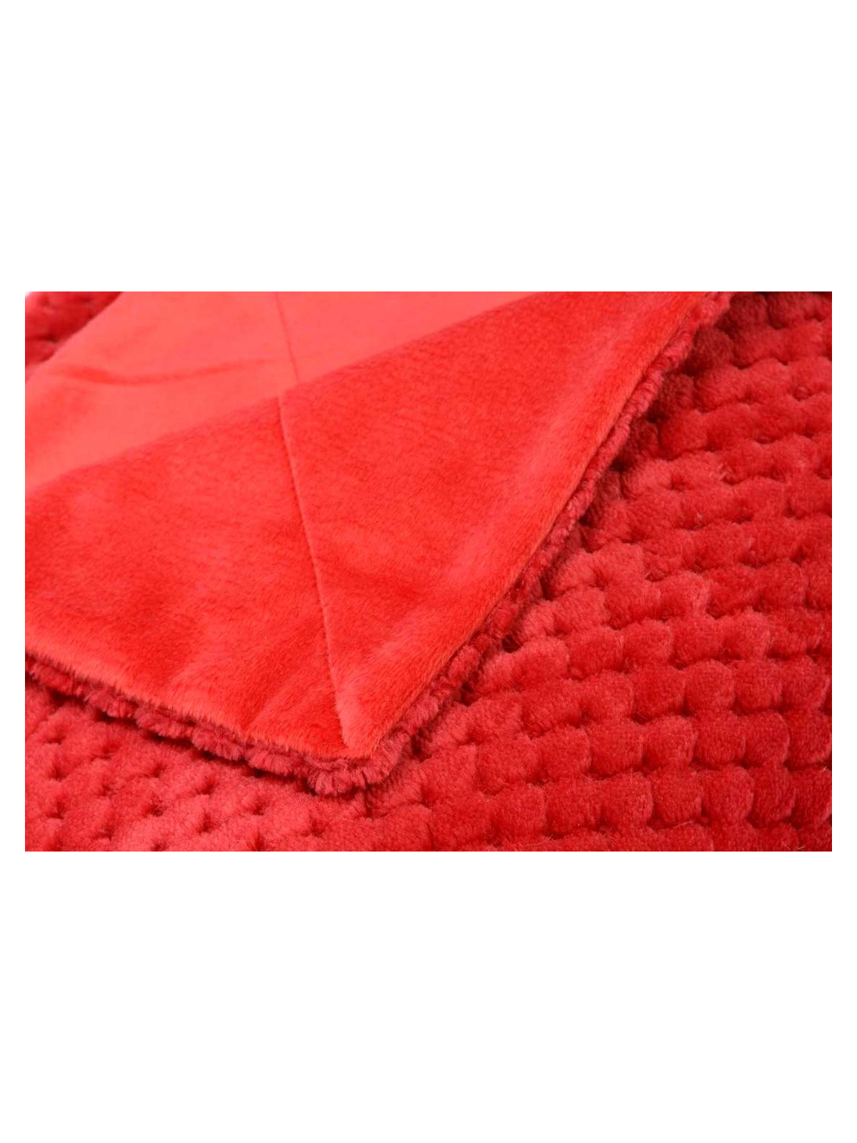 Plaid rouge damier Amadeus 170 cm