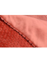 Plaid orangée damier Amadeus 170 cm