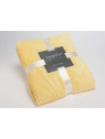 Plaid citron damier Amadeus 170 cm